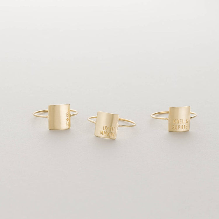 925 Sterling Silber Personal isierte Namen, Daten, Koordinaten, römische Ziffer Gravierte Bar Ring