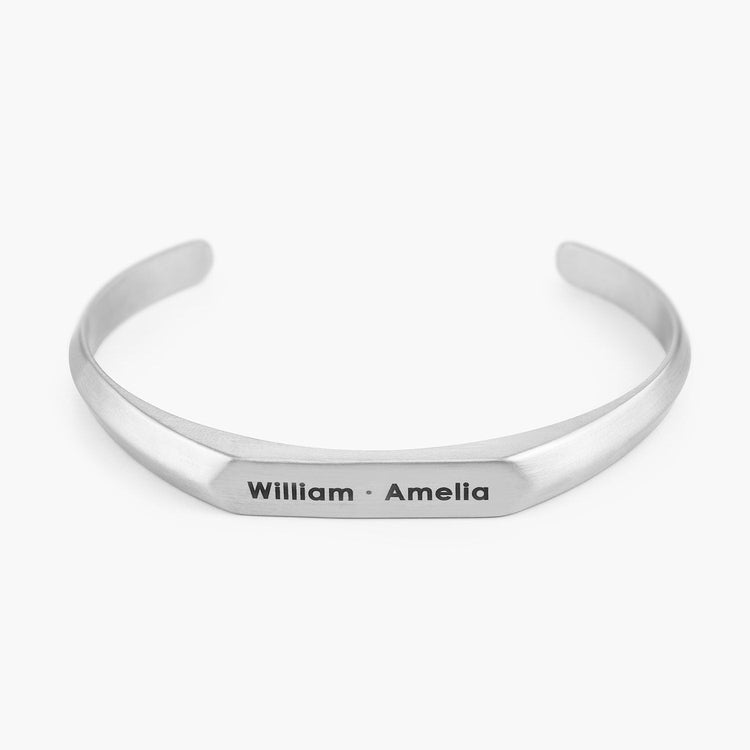 925 Sterling Silber Personal isierte Paare Manschetten Id Set