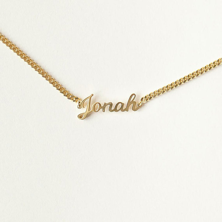 925 Sterling Silver Name Bracelet In Cuban Chain