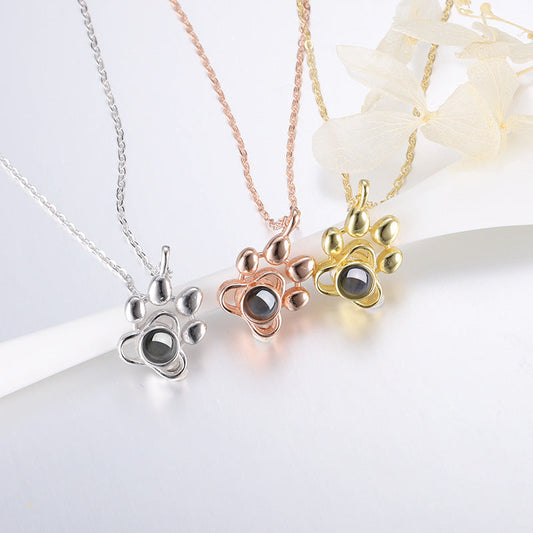 Pet Paw Love Project Necklace