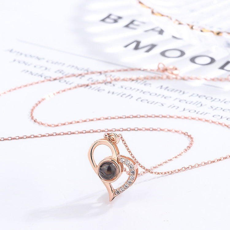 925 Sterling Silver I Love You In 100 Languages Of Love Necklace