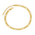 925 Sterling Silver Adjustable Figaro Chain Anklet - onlyone