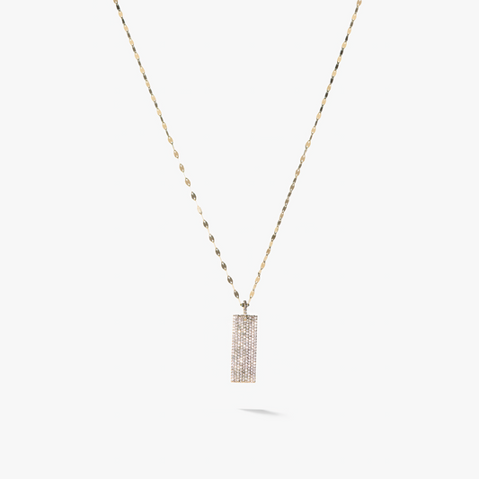 925 Sterling Silber Diamanten Makellose Tag Anhänger Halskette
