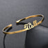 925 Sterling Silver Customized Nameplate Name Bracelet Personalized Custom Cuff Bangles - onlyone