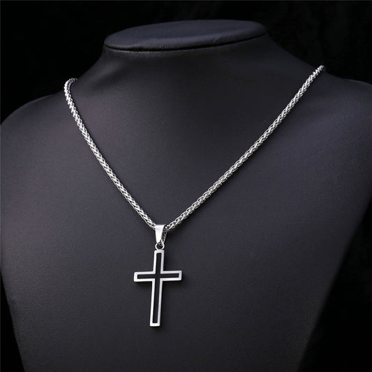 Men Cross Pendant Necklace