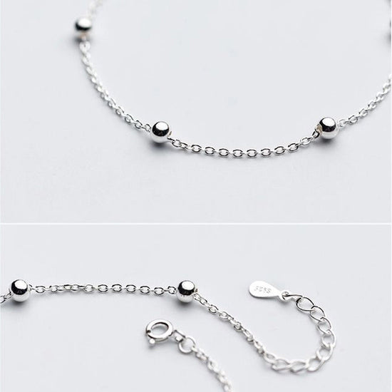 925 Sterling Silver Anklet Set - onlyone