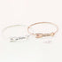 925 Sterling Silver Personalized Signaturehandwriting Arrow Bangle - onlyone