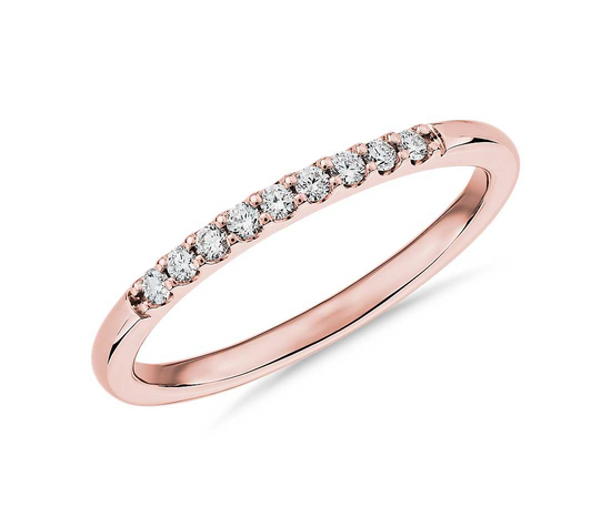 14K Petite Diamond Ring 0.1 Carat Total Weight - onlyone