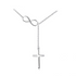 925 Sterling Silver Infinity Love Necklace With Cross Fashion Chain Necklace - onlyone