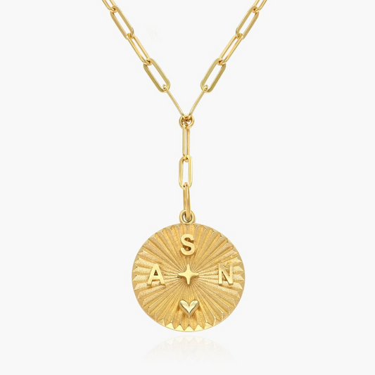925 Sterling Silver Initial Badge Necklace Personalized Necklace