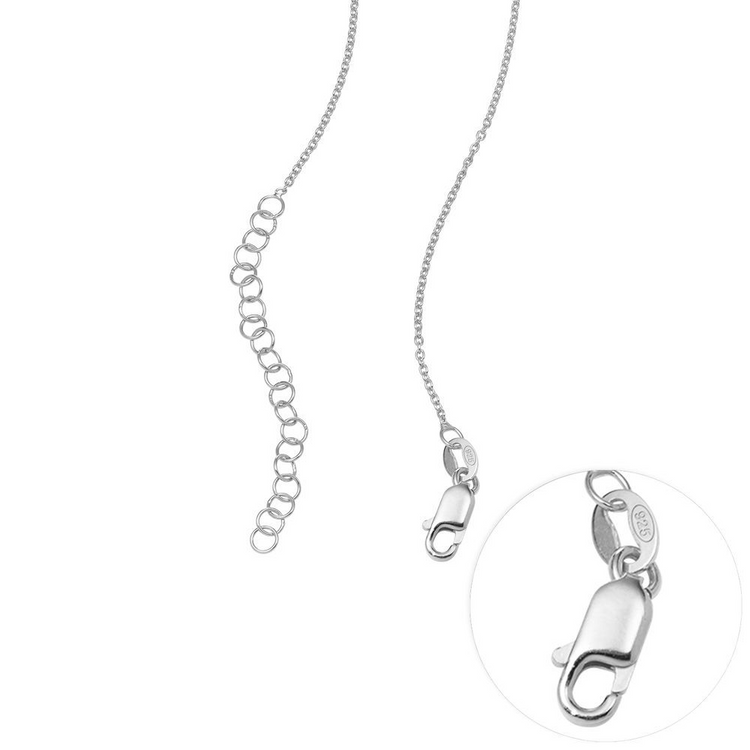 925 Sterling Silber Kreis Anhänger Halskette beschichtete Halskette Geschenk für Mama