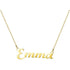 925 Sterling Silver Tiny Gold Personalized Emma Name Necklace Nameplate Necklace - onlyone