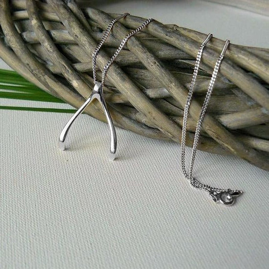 925 Sterling Silver Ring Holder Necklace  Wishbone Necklace Nurse Jewelry, Ring Keeper - onlyone