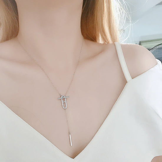 925 Sterling Silver Elegant Anchor Chain Necklace - onlyone