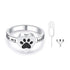 925 Sterling Silver Ashes Cremation Jewelry Dog Paw Heart Shaped Urn Ring Cremation Jewelry for Ashes - onlyone