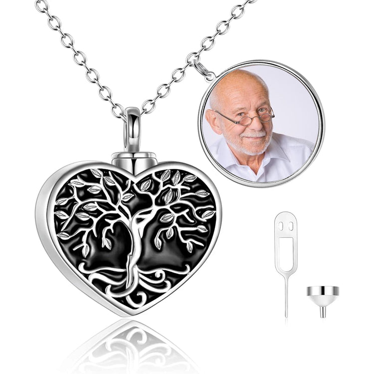 925 Sterling Silver Tree of Life Cremation Jewelry for Ashes Memory Urn Necklace