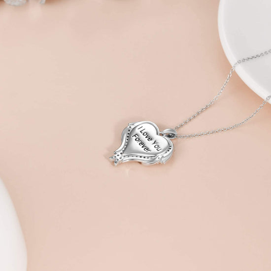 925 Sterling Silver Personalized Photo Necklace Custom Colorful Photo With Text Necklace - onlyone