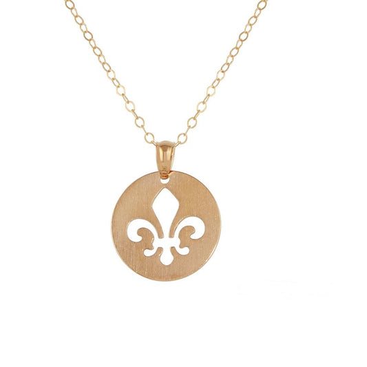 925 Sterling Silver Fleur De Lis Necklace - onlyone