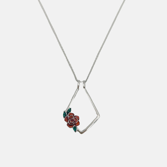 Rose Ring Holder Necklace