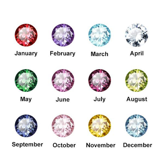 925 Sterling Silver Personalized Bezel Set Birthstone Engraved Bracelet 6â€?7.5â€?- onlyone