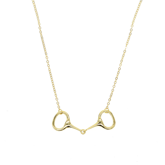 925 Sterling Silver High Polished Snaffle Bit Equitation Jewelry For Women, Necklace For House Lovers - onlyone