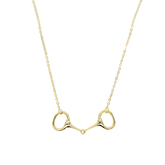 925 Sterling Silver High Polished Snaffle Bit Equitation Jewelry For Women, Necklace For House Lovers - onlyone