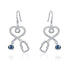 925 Sterling Silver White Angel Stethoscope Heart Stud Earrings Ⅱ - onlyone