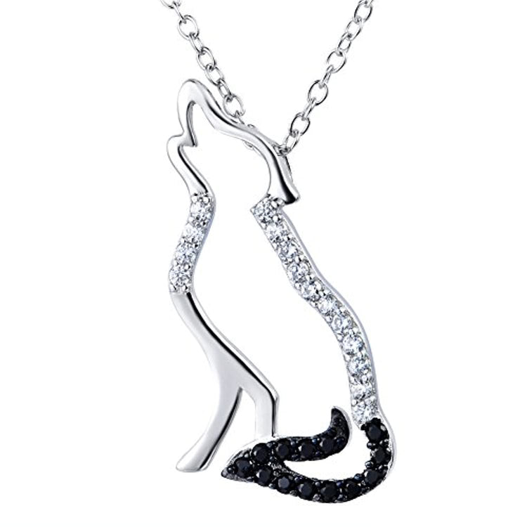 Wolf Necklace 925 Sterling Silver Jewelry - onlyone