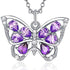 925 Sterling Silver Butterfly Necklace, Butterfly Necklaces For Women Girls - onlyone