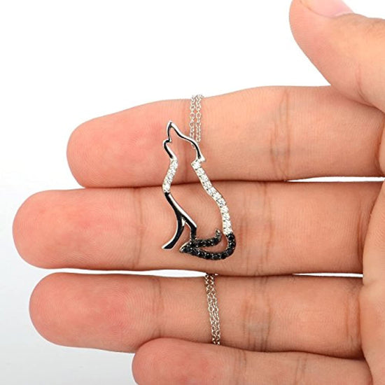 Wolf Necklace 925 Sterling Silver Jewelry - onlyone
