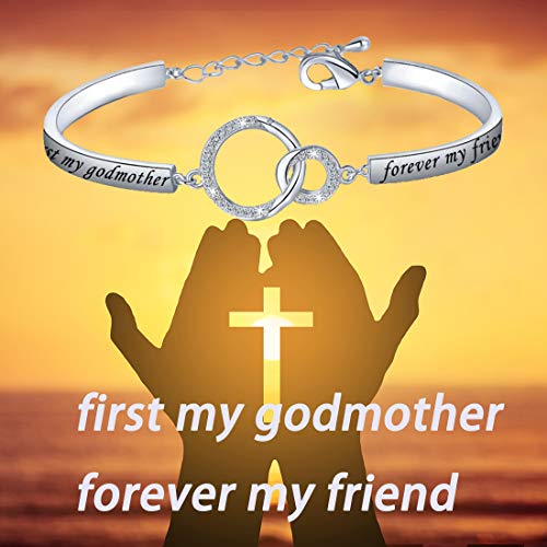 Christian Religious Cross Bracelet in Sterling Silver Gift Bracelet - onlyone