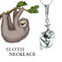 925 Sterling Silver Sloth Pendant Necklace - onlyone