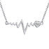 925 Silver White Angel Gift Series: Love Heartbeat Wave Necklace At First Sight - onlyone