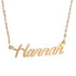 925 Sterling Silver "Hannah" Style Custom Name Necklace Nameplate Necklace - onlyone