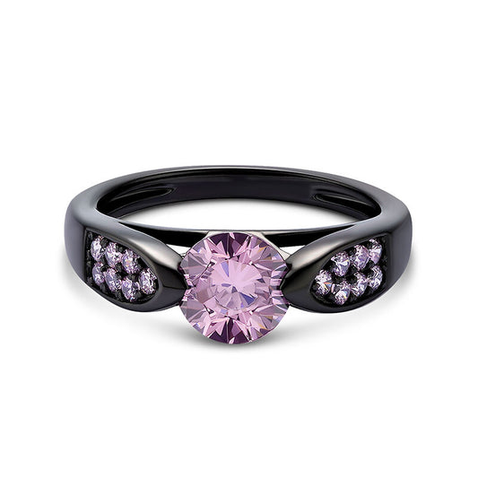 Bague en argent sterling simple et rond en argent sterling 925