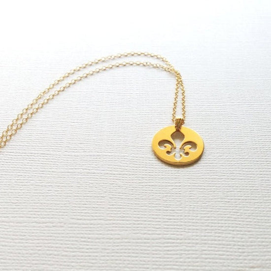 925 Sterling Silver Fleur De Lis Necklace - onlyone