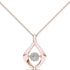 925 Sterling Silver 1/10ct Round Moissanite Diamond Pendant Necklace for Women - onlyone