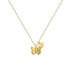 925 Silver Golden Plated Personalized Initial Butterfly Necklace - onlyone