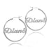 10K/14K Gold Personalized Hoop Name Earrings Made with Any Name - onlyone