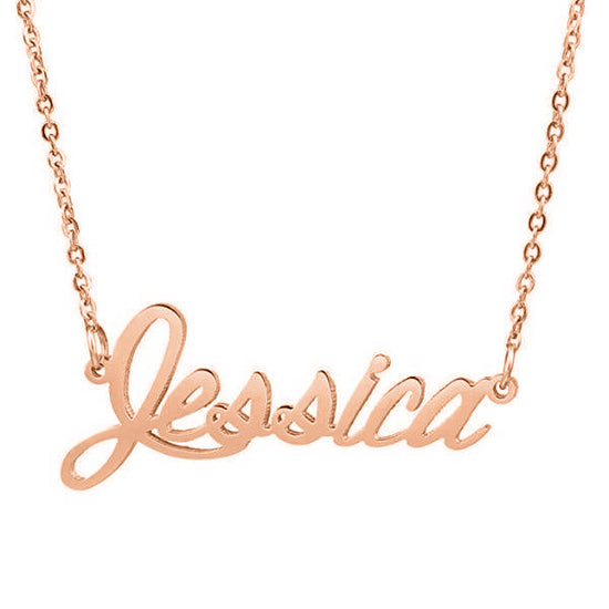 Jessica Name Necklace Silver 925 Sterling Silver