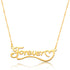 925 Sterling Silver Love You Forever Classic Name Necklace Nameplate Necklace - onlyone