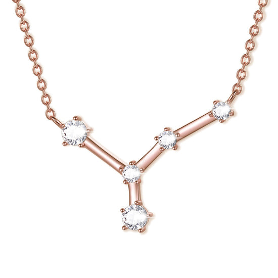 925 Sterling Silver Zodiac Jewelry Celestial Constellation Necklace - onlyone