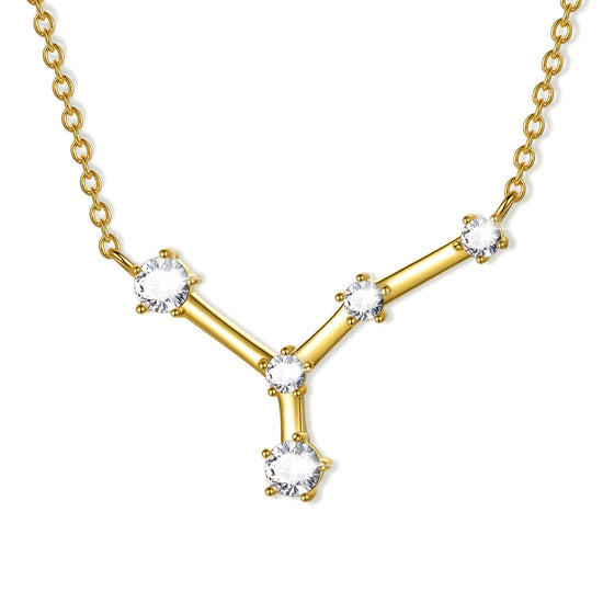 925 Sterling Silver Zodiac Jewelry Celestial Constellation Necklace - onlyone