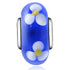 925 Sterling Silver Flower Blue Glass Charm for Bracelet and Necklace - onlyone