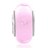 925 Sterling Silver Build-in Diamond Hearts Pink Glass Charm for Bracelet and Necklace - onlyone