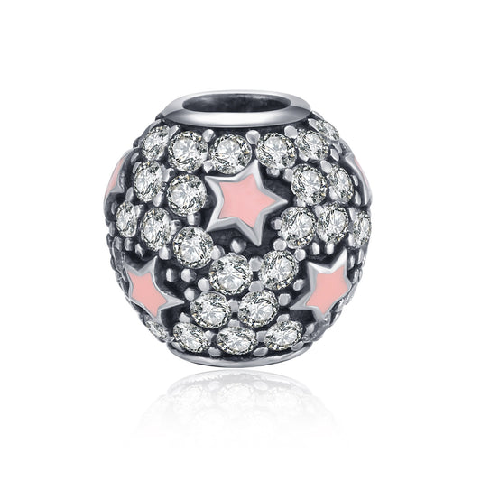 Sterling Silver  Starry Sky Charm Fit for Bracelet and Necklace - onlyone