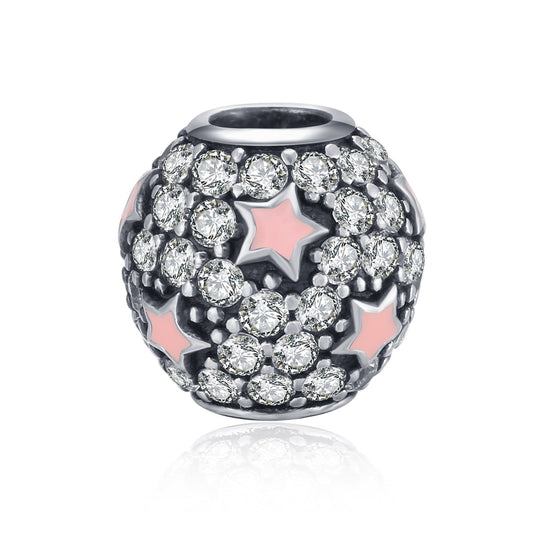 Sterling Silver  Starry Sky Charm Fit for Bracelet and Necklace - onlyone
