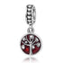 925 Sterling Silver Love Heart Tree Red Charm For Bracelet and Necklace - onlyone