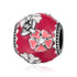 925 Sterling Silver Pink And White Flowers Charm Fit for Bracelet and Necklace - onlyone