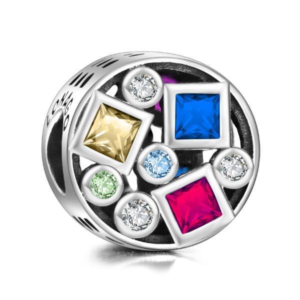 Sterling Silver Colorful Charm Fit for Bracelet and Necklace - onlyone